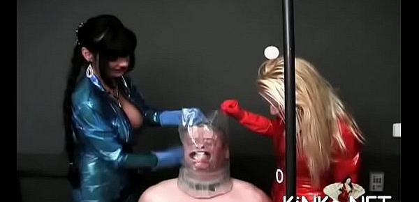  Female domination with wicked bitch goddess using torture devices